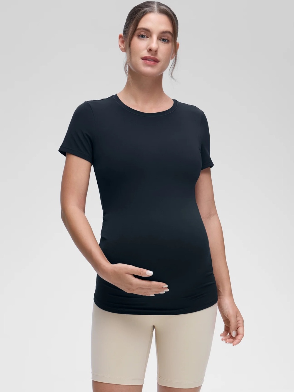 Softembrace Maternity Crew Neck Short Sleeve